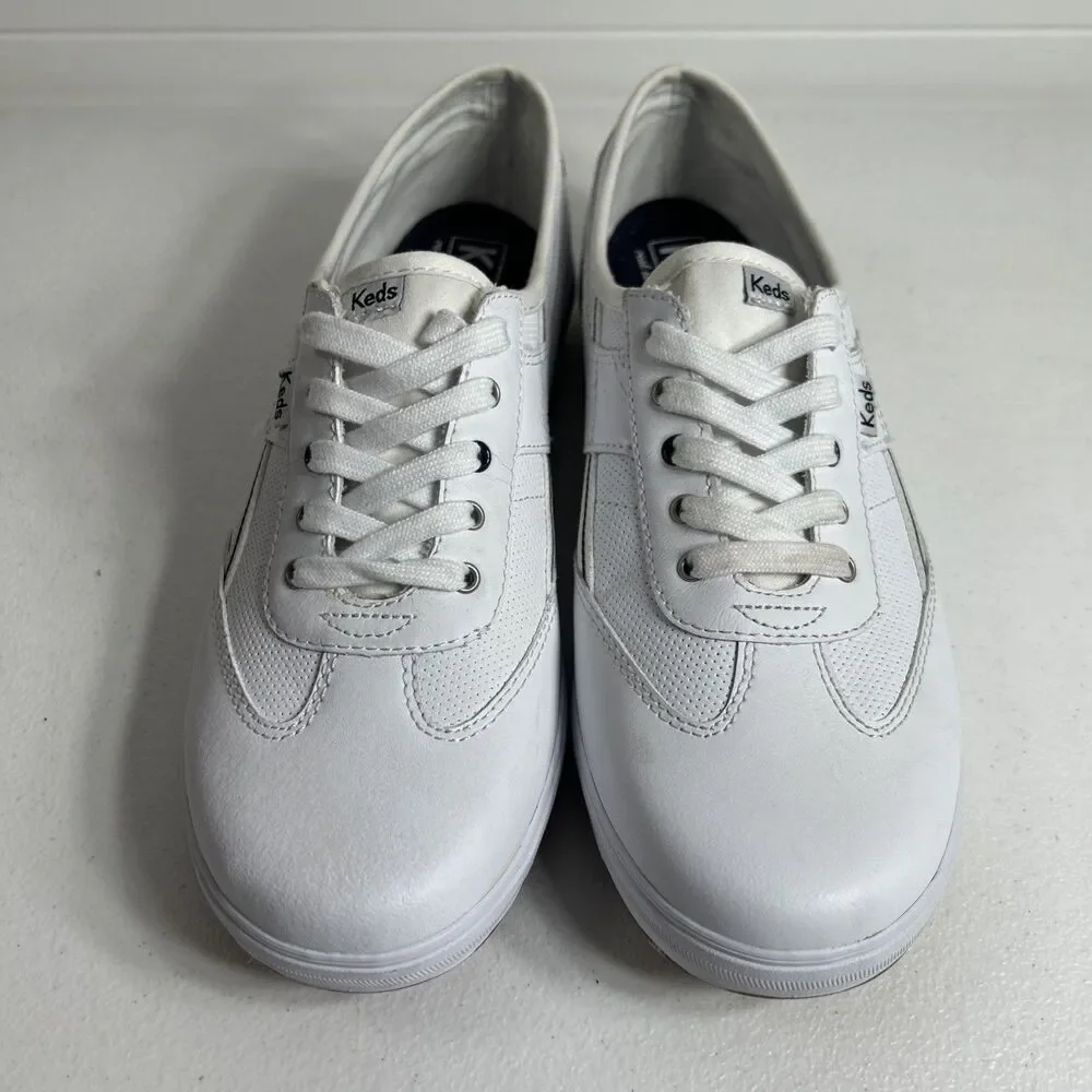 Keds Ortholite Shoes Women’s Size 8.5 White Leather Memory Foam Sneakers